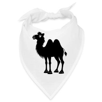 Schatten-Kamel - Bandana - Weiß - Vorne