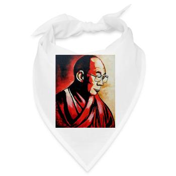 Dalai Lama - Bandana - Weiß - Vorne