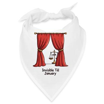 Unsichtbar bis Januar - Bandana - Weiß - Vorne