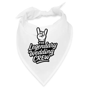 Hochzeit Crew Hochzeitsfeier - Bandana - Weiß - Vorne