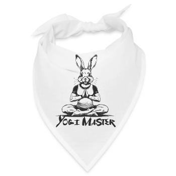 Yoga, Yogi Meister - Bandana - Weiß - Vorne