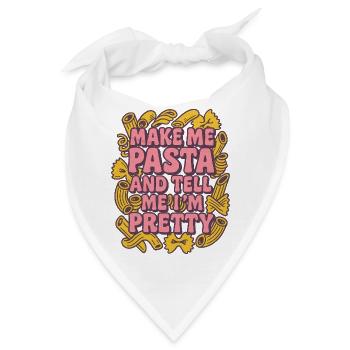 Verspielte Pasta Einladung Illustration - Bandana - Weiß - Vorne
