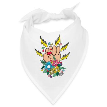 Frauenpower - Bandana - Weiß - Vorne