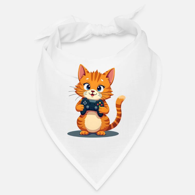 Kitten with game controller Bandana