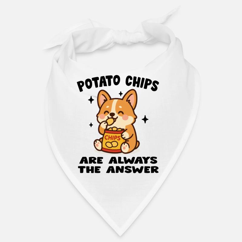 Chiot Cute Mangeur de Chips Bandana