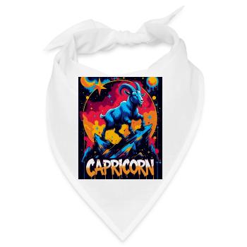 Steinbock - Bandana - Weiß - Vorne