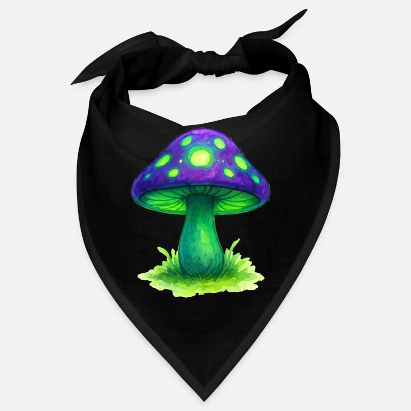Forêt de néons de champignons lumineux Bandana