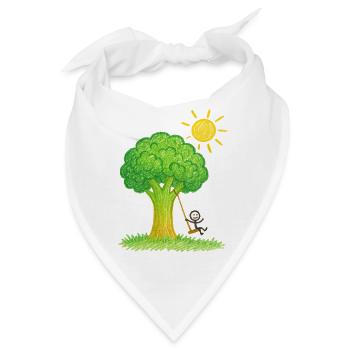 Brokkolibaum Swingin' Tage - Bandana - Weiß - Vorne