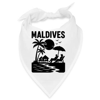 Malediven Maldives - Bandana - Weiß - Vorne