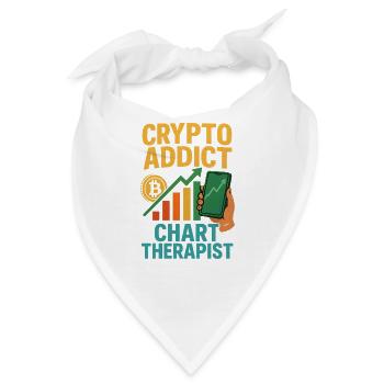 Krypto-Chart-Therapeut, Investieren - Bandana - Weiß - Vorne