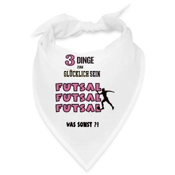 Futsal Was Sonst Spiel Futsaler Spieler Spielerin - Bandana - Weiß - Vorne