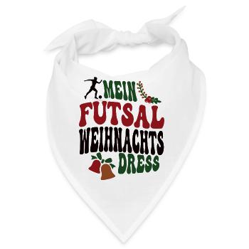 Futsalerin Weihnachten Futsal Spielerin XMAS - Bandana - Weiß - Vorne