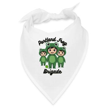Portland Frosch-Brigade - Bandana - Weiß - Vorne