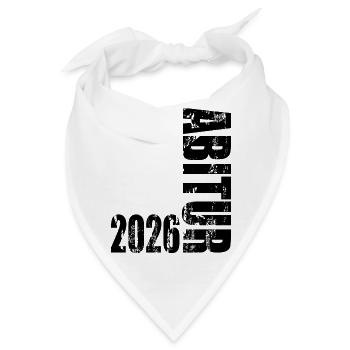 Abitur 2026 - Bandana - Weiß - Vorne