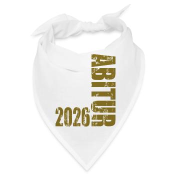 Abitur 2026 - Bandana - Weiß - Vorne