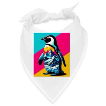 Pinguin - Bandana - Weiß - Vorne