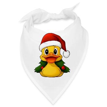 Entchen Weihnachten - Bandana - Weiß - Vorne