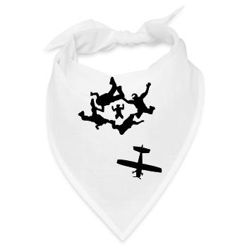 Skydiving - Bandana - Weiß - Vorne