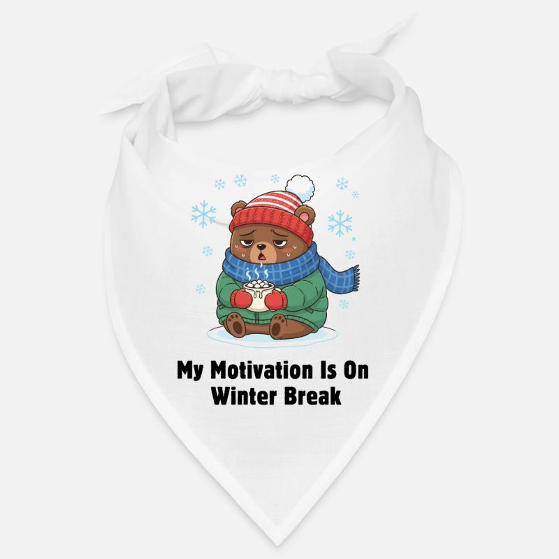 Winter Break Motivation Bär Bandana
