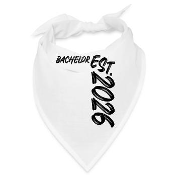 Bachelor Est. 2026 - Bandana - Weiß - Vorne