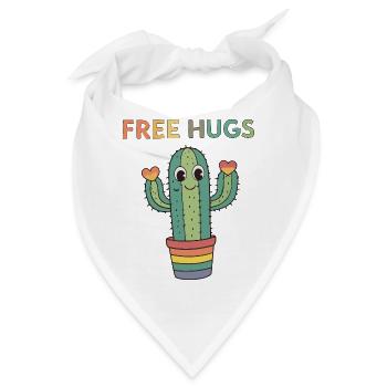 Cactus Rainbow Cuddles - Bandana - Weiß - Vorne
