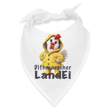 Dithmarscher Landei Regenmantel - Bandana - Weiß - Vorne