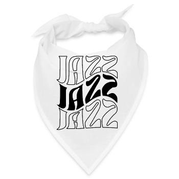 Kühnes Jazzmusik-Logo-Design - Bandana - Weiß - Vorne