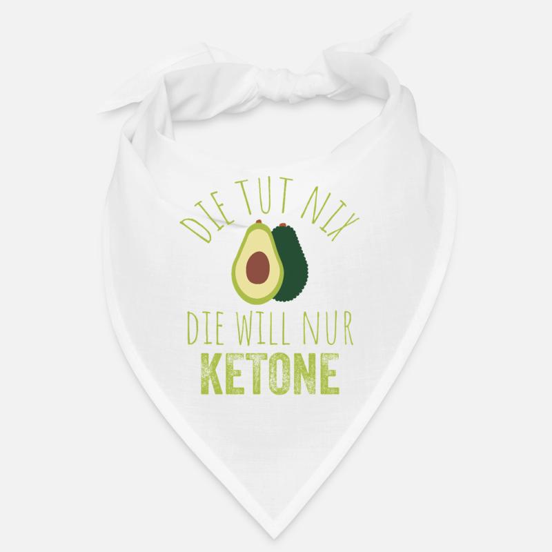 Avocado Keto Spruch Tee Bandana