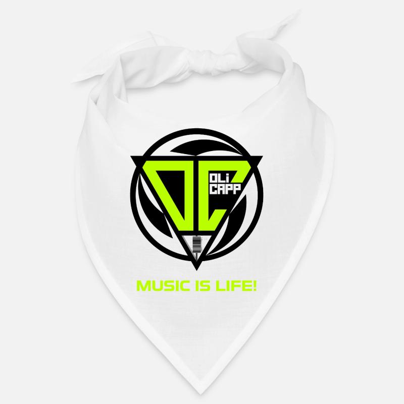 OLI CAPP - MUSIC IS LIFE LOGO Bandana