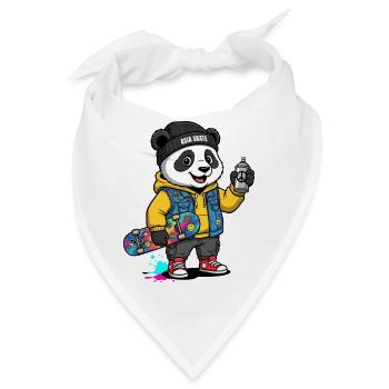 Asia Panda Skate Crew - Bandana - Weiß - Vorne