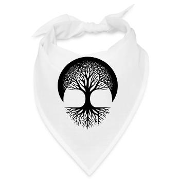 Tree of Life - Quelle des Lebens - InkUnited - Bandana - Weiß - Vorne