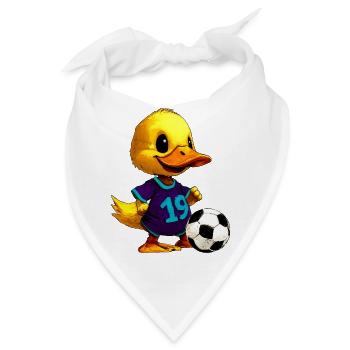 Entchen Fussball - Bandana - Weiß - Vorne