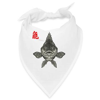 Zander Asiatisch - Bandana - Weiß - Vorne