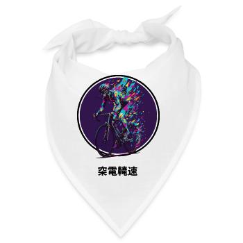 Vibrant Cyclist Burst - Bandana - Weiß - Vorne