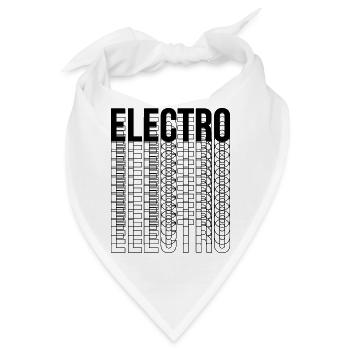 Logo-Design der Elektro-Musiktypografie - Bandana - Weiß - Vorne