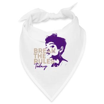 Heute die Regeln brechen - Bandana - Weiß - Vorne