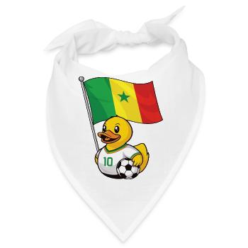 Senegal Fußball Fan Shirt für stolze Fans - Bandana - Weiß - Vorne
