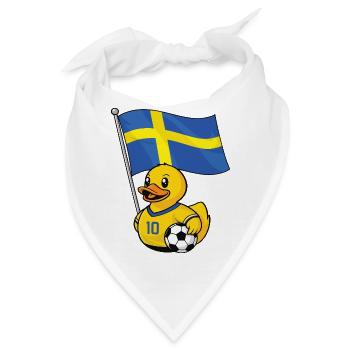Schweden Fußball Fan Shirt für stolze Fans - Bandana - Weiß - Vorne