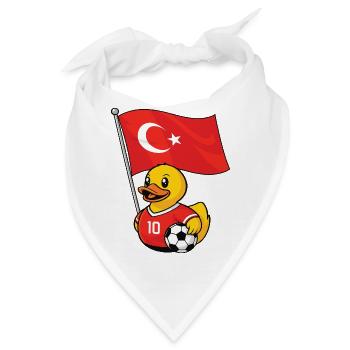 Türkei Fußball Fan Shirt für stolze Fans - Bandana - Weiß - Vorne