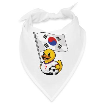 Südkorea Fußball Fan Shirt für stolze Fans - Bandana - Weiß - Vorne