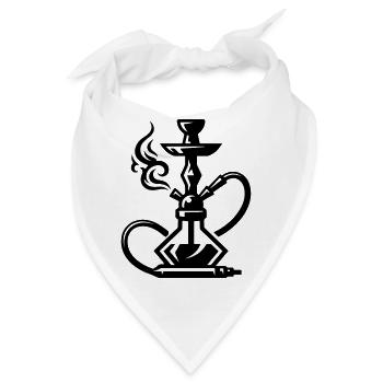 Shisha Hookah - Bandana - Weiß - Vorne