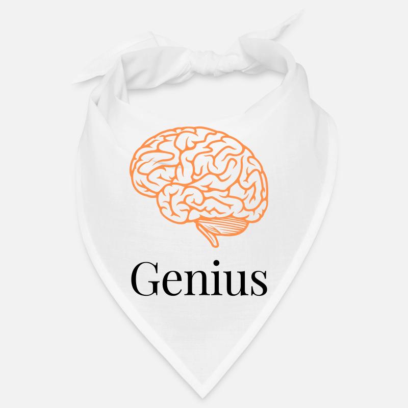 Brain in orange lines Bandana