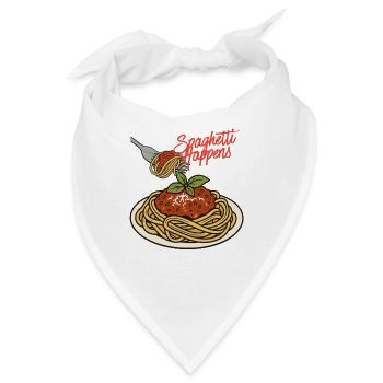 Spaghetti happens - Bandana - Weiß - Vorne
