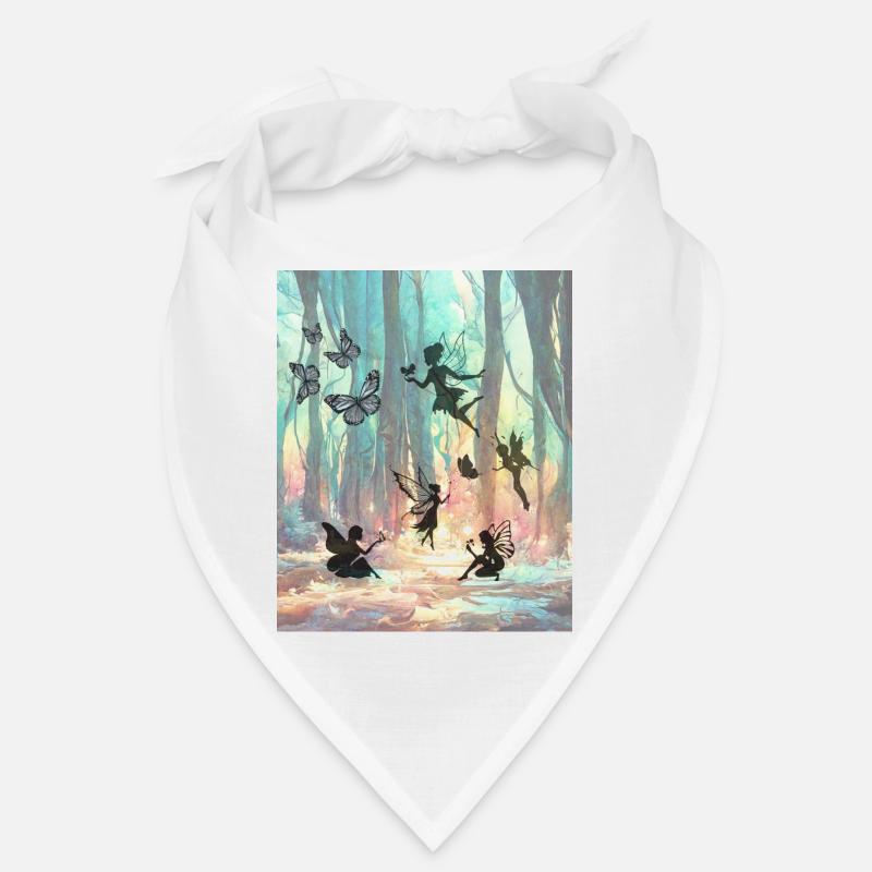 Regenbogenfeenwald - Bandana - Weiß
