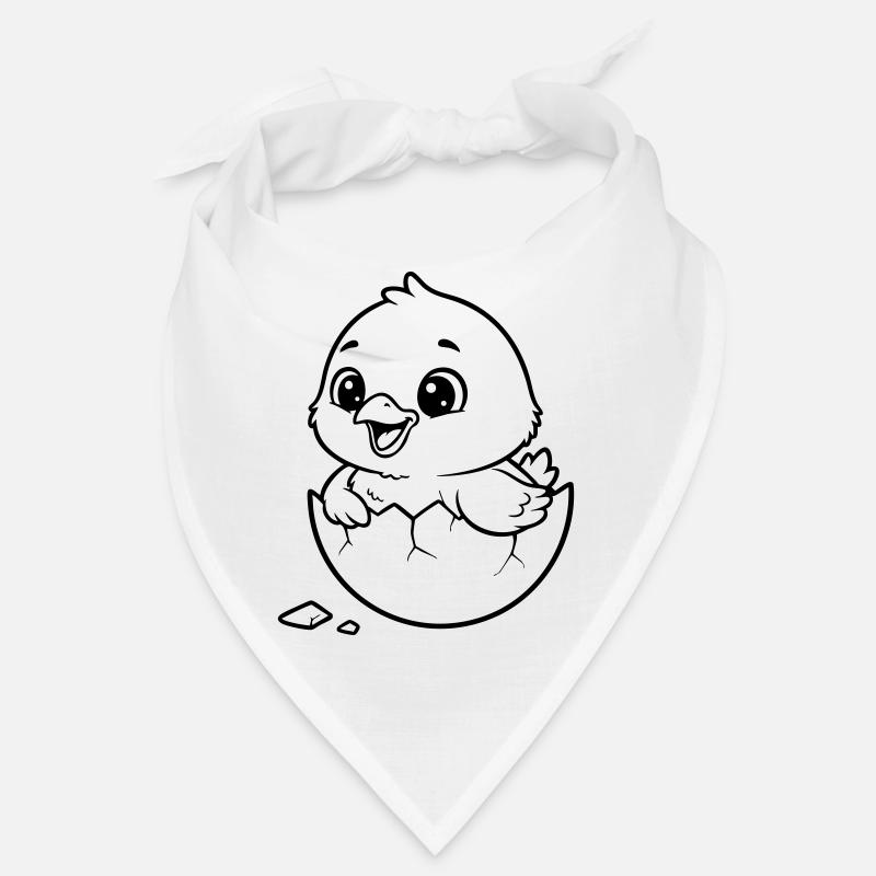 Petit mignon qui éclot à partir d’un œuf Bandana