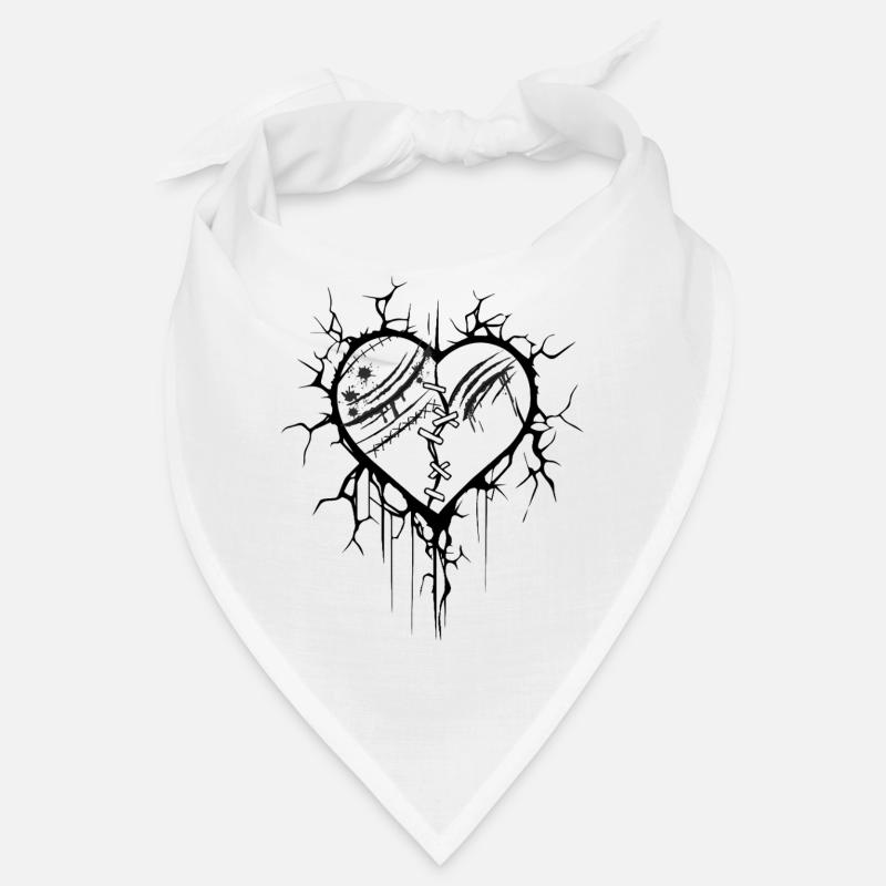 Explodiertes Herz-Grafik-Tattoo Bandana