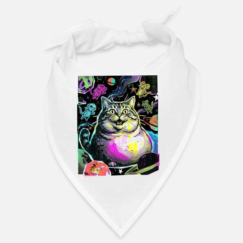 Dicke Weltraum Katze Bandana