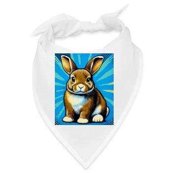 Kaninchen - Bandana - Weiß - Vorne
