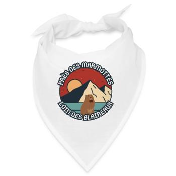 Humor über ein Murmeltier - Bandana - Weiß - Vorne