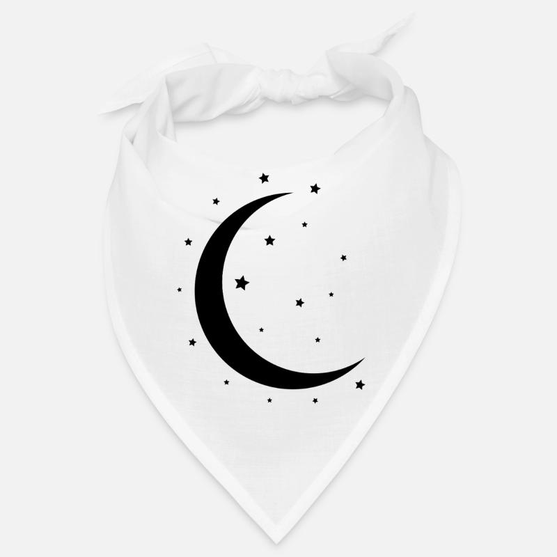 Croissant de Lune et étoiles Bandana